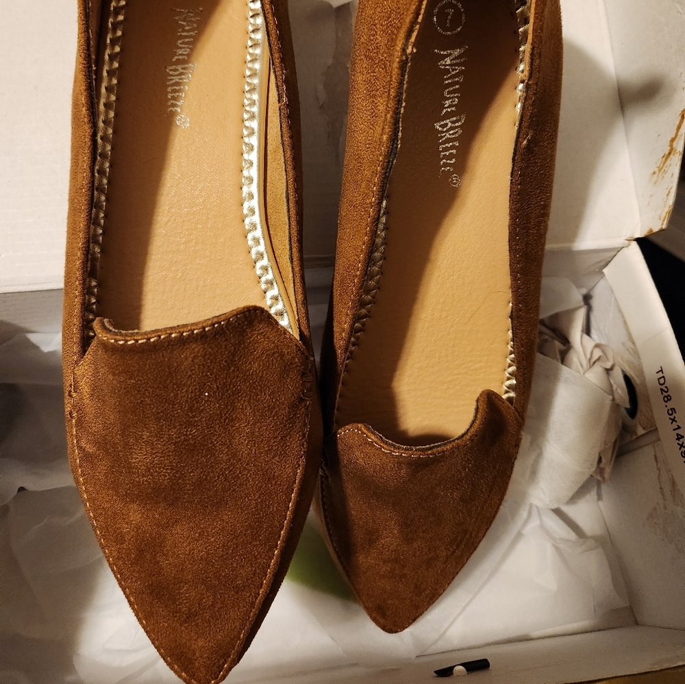Brown Leather shoes NIB